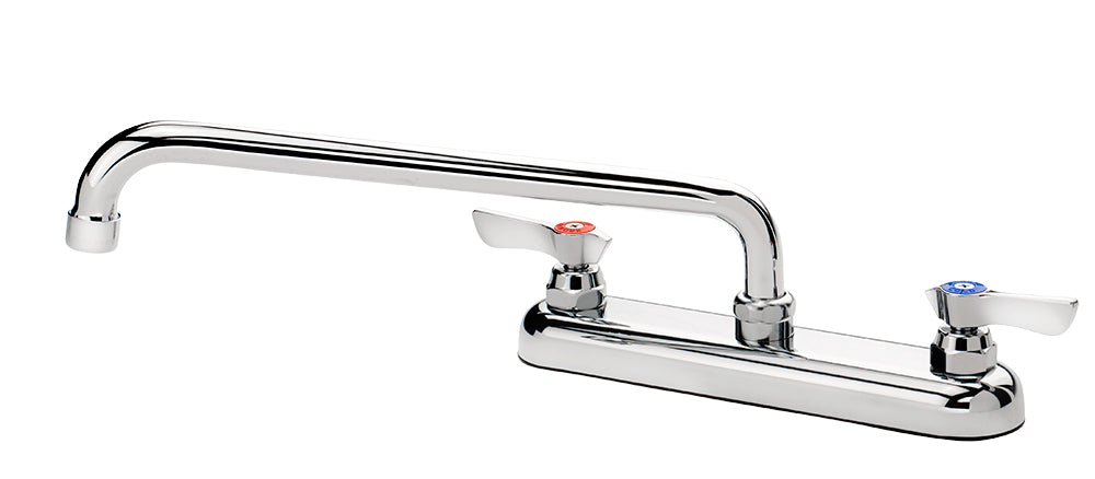 Krowne 13-814L, Silver Series 8" Center Deck Mount Faucet with 14" Spout
