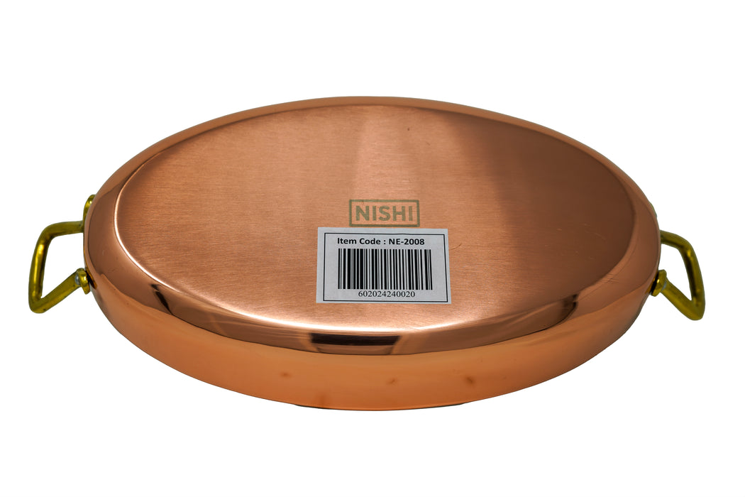 Stainless Steel Copper Oval Serving Dish - 32 Oz.