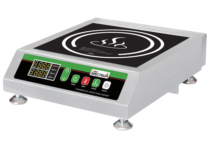 Winco EICS-18, Commercial Electric Countertop Induction Cooker, 120V, 1800W