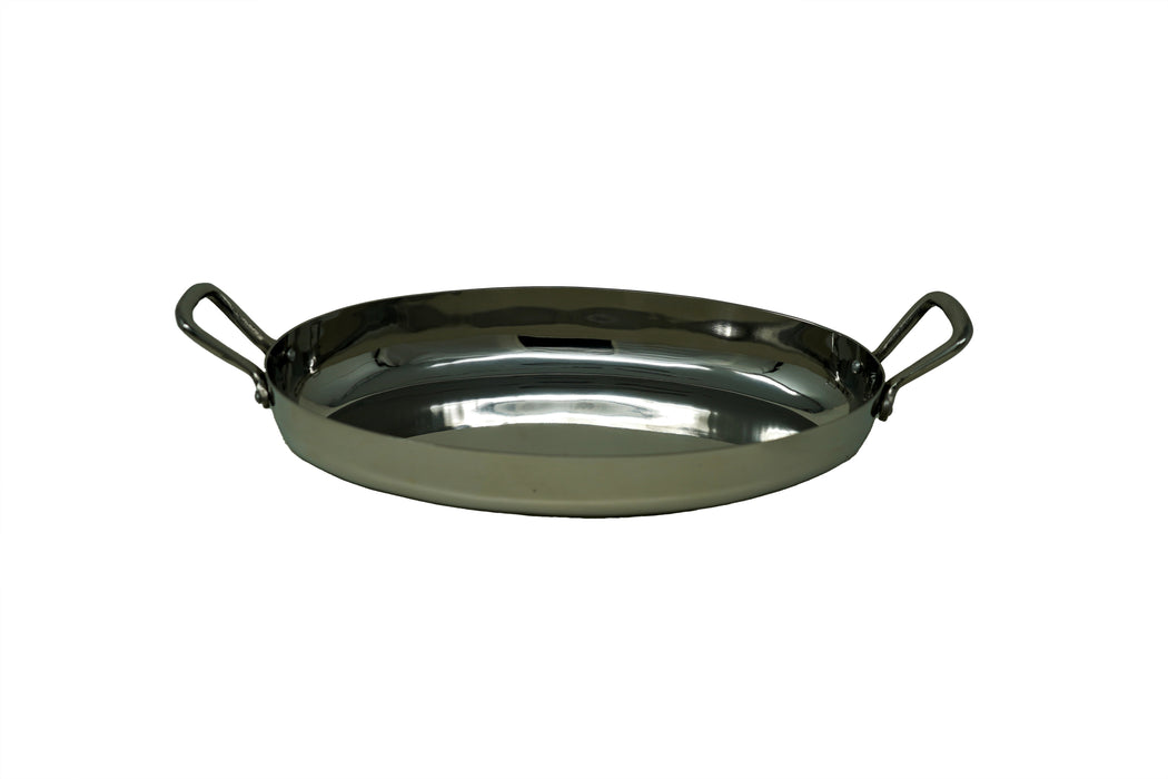 18/8 Stainless Steel Oval Serving Dish - 16 Oz.