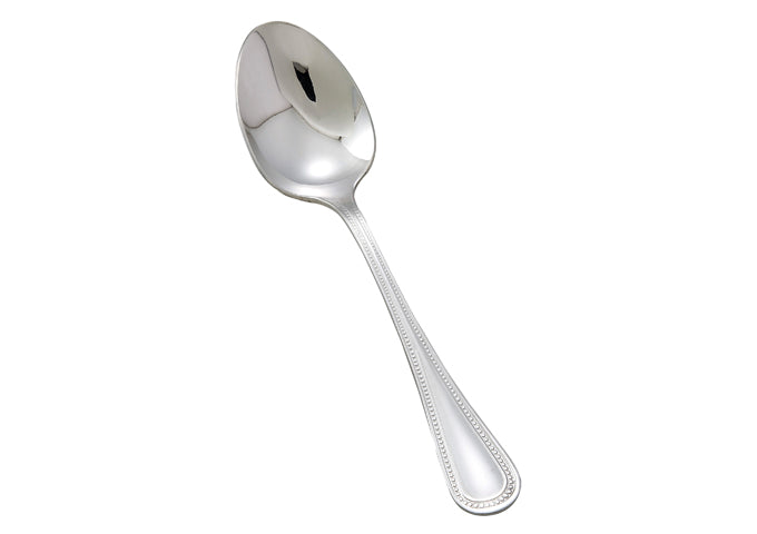 WINCO Deluxe Pearl 0036-01 Extra Heavyweight 18/8 Stainless Steel  Teaspoon, 6"