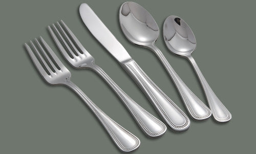 WINCO Deluxe Pearl 0036-05  Heavy Weight 18/8 Stainless Steel Dinner Fork