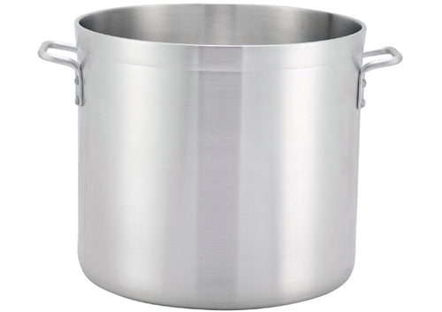 WINCO ALHP-100 Extra Heavy 1/4" (6mm) Aluminum Stock Pot- 100 Qt.