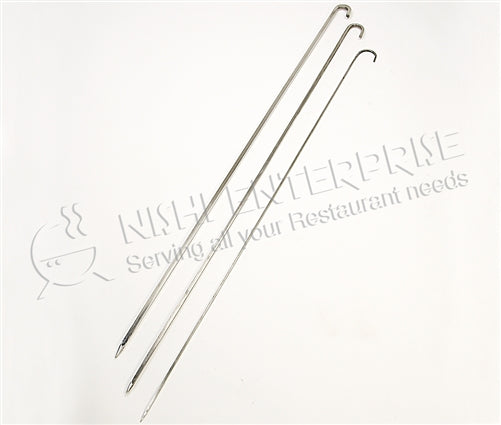 Stainless Steel Tandoor Oven BBQ Skewers for Kebab - Square- 4 mm Thick