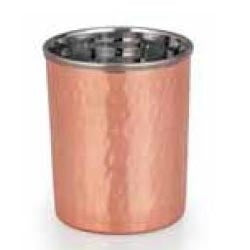 Copper Stainless Steel Water Glass Tumbler Amarpali 12 Oz. (360 ml)