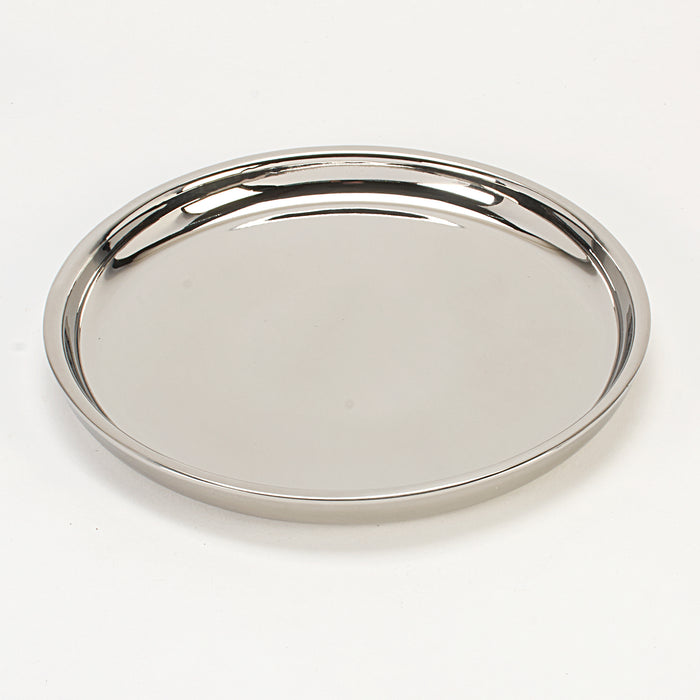 Double Wall Stainless Steel Side / Appetizer Plate - 7.25 Inches (18.4 cm)