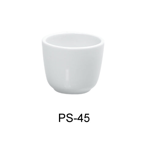 Yanco PS-45 Piscataway-2 3" Chinese Tea Cup, 4.5 Oz, China, White, Pack of 36