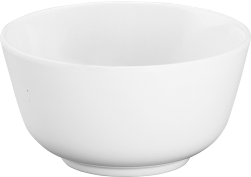 Melamine Round Bowl 3.7 inch, 6 Oz. White, Case of 12.