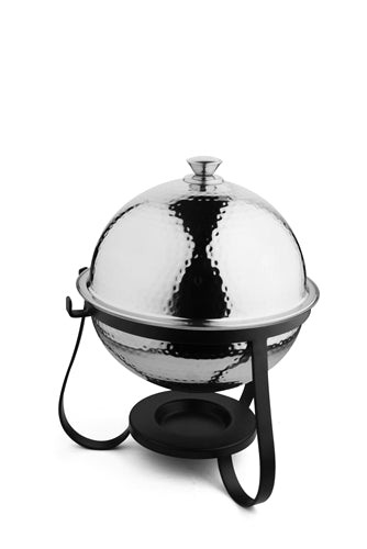 Stainless Steel Hammered Dome Shaped Chafing Dish - 7 Qt.