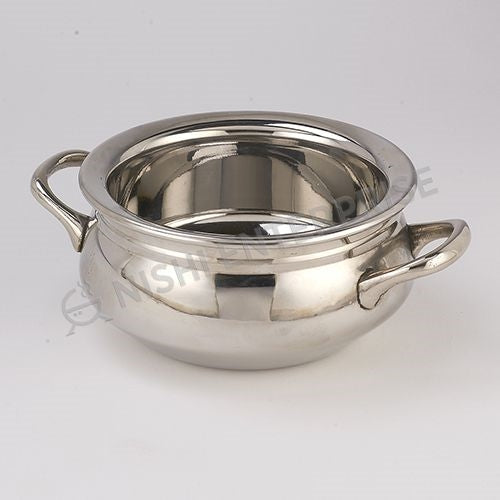 Hammered Stainless Steel Handi Bowl wIth Handle # 1 - 14 Oz.