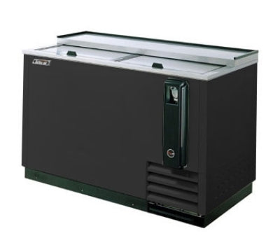 Turbo Air TBC-50SB-N6 Bottle Cooler With Stainless Countertop, 50-in W, Black