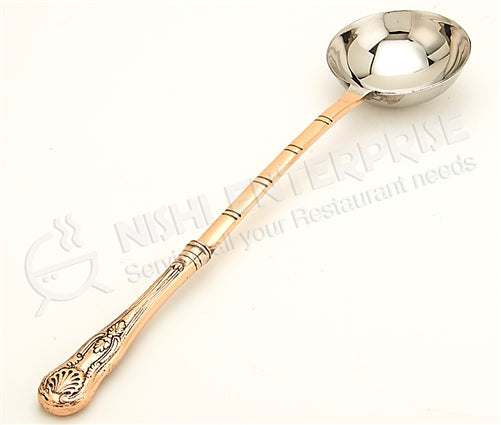 Copper/Stainless Steel Buffet Deep Ladle spoon- 13 Inches (33 cm)