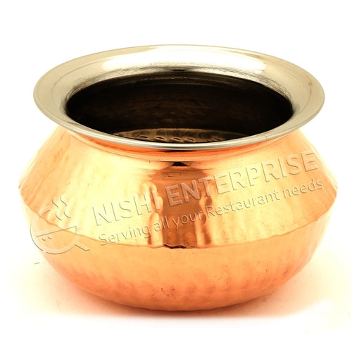 Copper/Steel Dal Dish ( Lota) serving bowl # 1 - 14 Oz