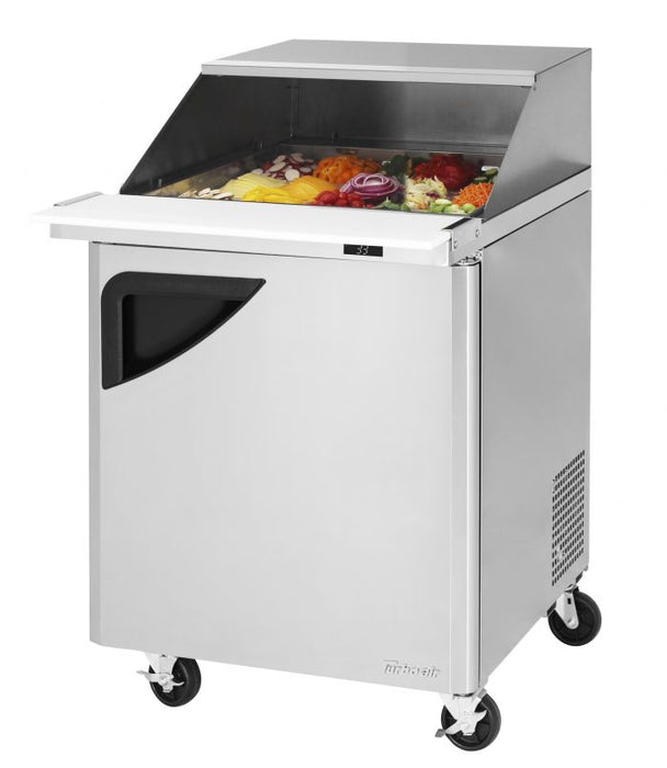Turbo Air TST-28SD-12-N-SL, 1 Solid Doors Mega Top Refrigerated Unit w/ Removable Slide Back Lid