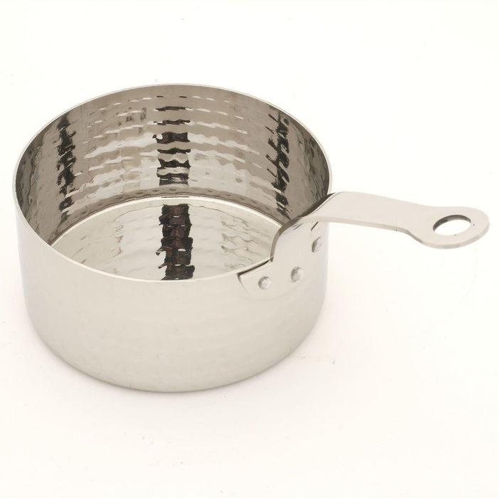 Serving ware Hammered Stainless Steel Sauce Pan Bowl # 2 - 20 Oz.