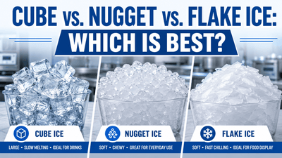 Cube vs. Nugget vs. Flake Ice: Which Is Best? - Nishi Enterprise Inc