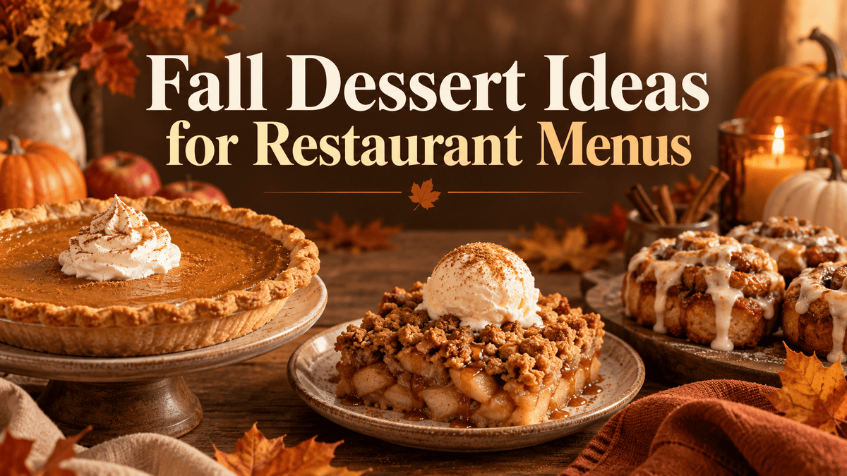 Fall Dessert Ideas for Restaurant Menus - Nishi Enterprise Inc