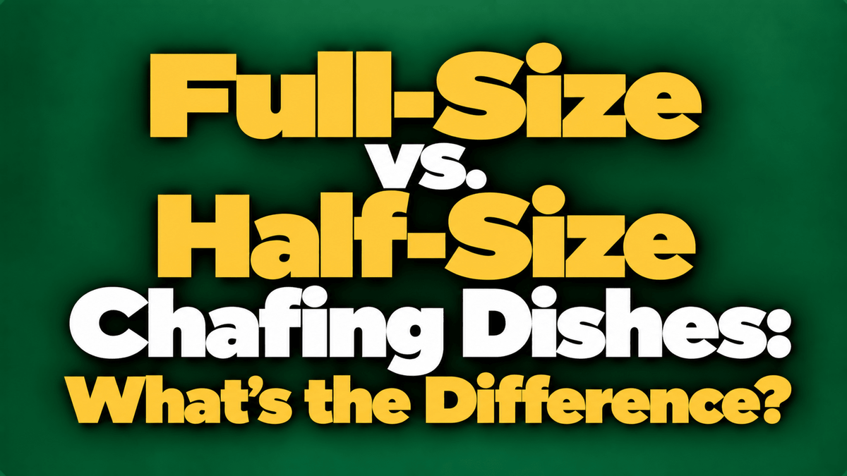 Full-Size vs. Half-Size Chafing Dishes: Differences - Nishi Enterprise Inc