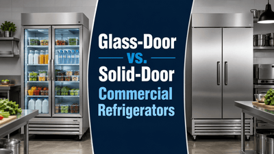 Glass-Door vs. Solid-Door Commercial Refrigerators - Nishi Enterprise Inc
