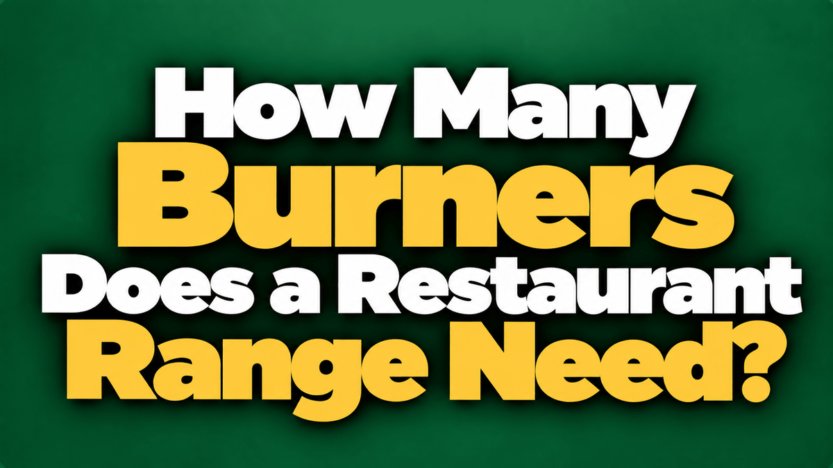 How Many Burners Does a Restaurant Range Need? - Nishi Enterprise Inc