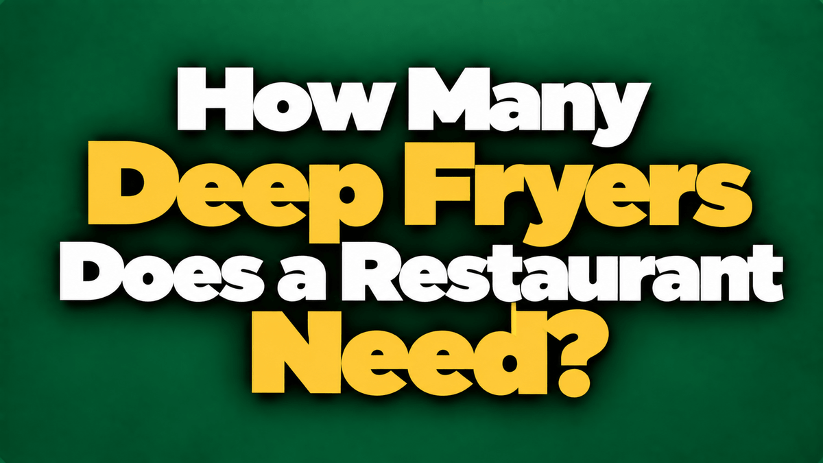 How Many Deep Fryers Does a Restaurant Need? - Nishi Enterprise Inc