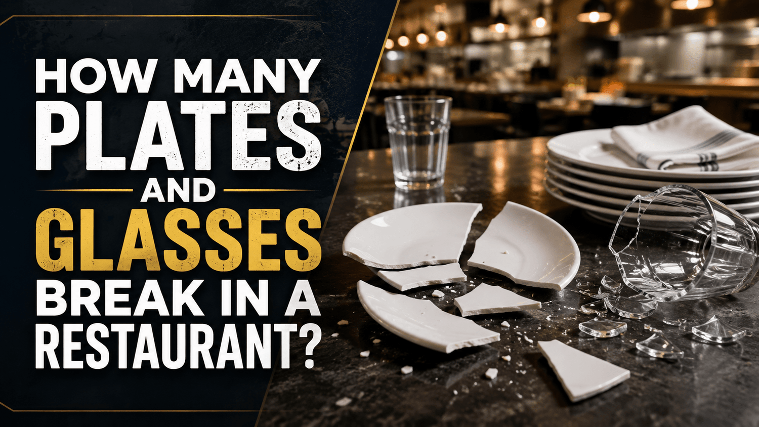 How Many Plates and Glasses Break in a Restaurant? - Nishi Enterprise Inc