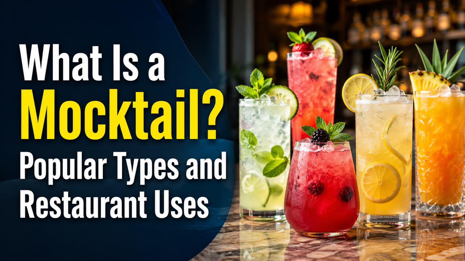 What Is a Mocktail? Popular Types and Restaurant Uses
