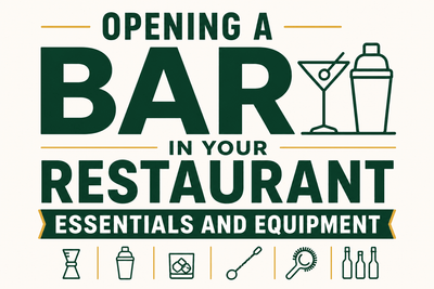 Opening a Bar in Your Restaurant: Essentials and Equipment - Nishi Enterprise Inc
