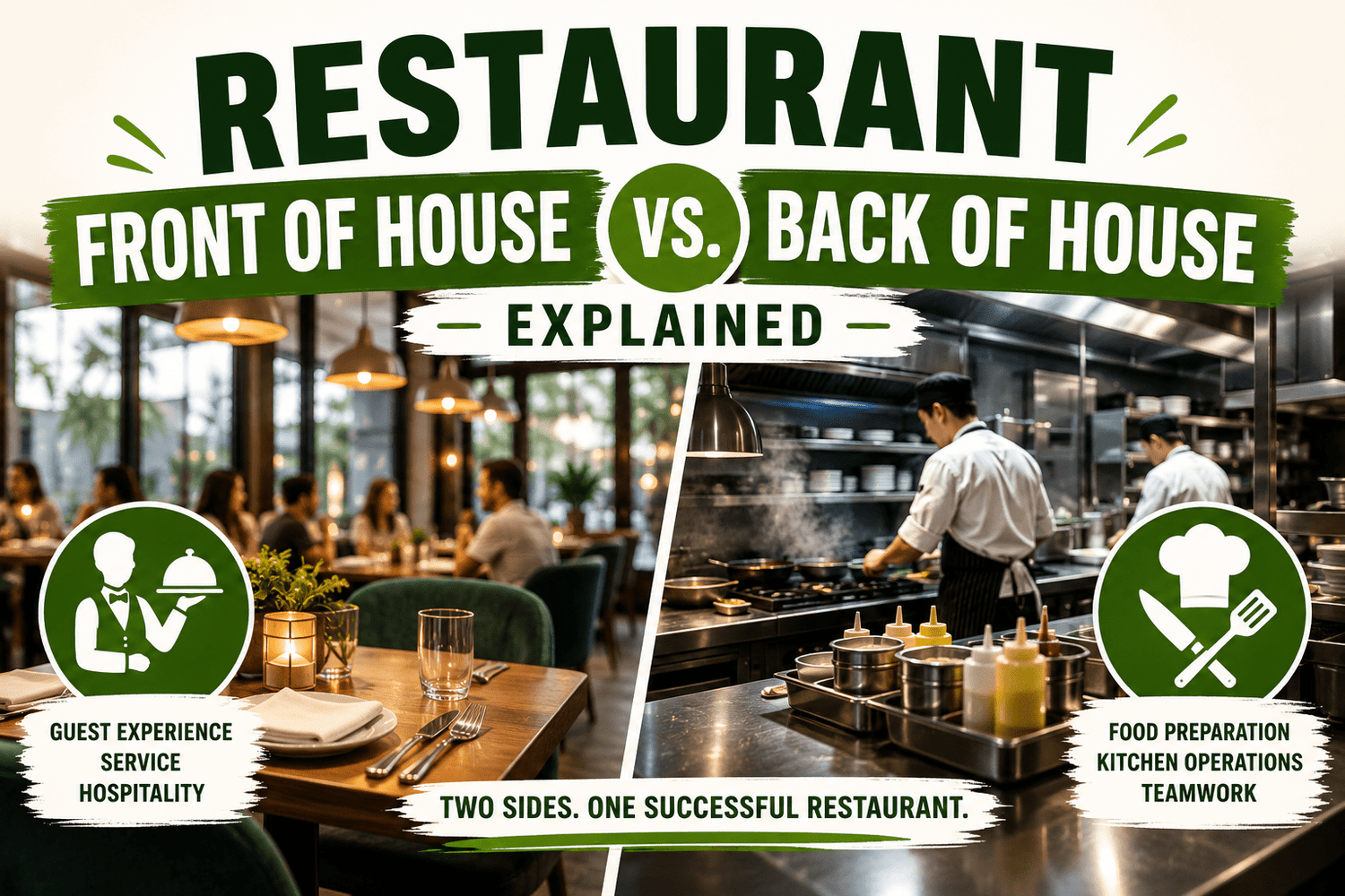 Restaurant Front of House vs. Back of House Explained - Nishi Enterprise Inc