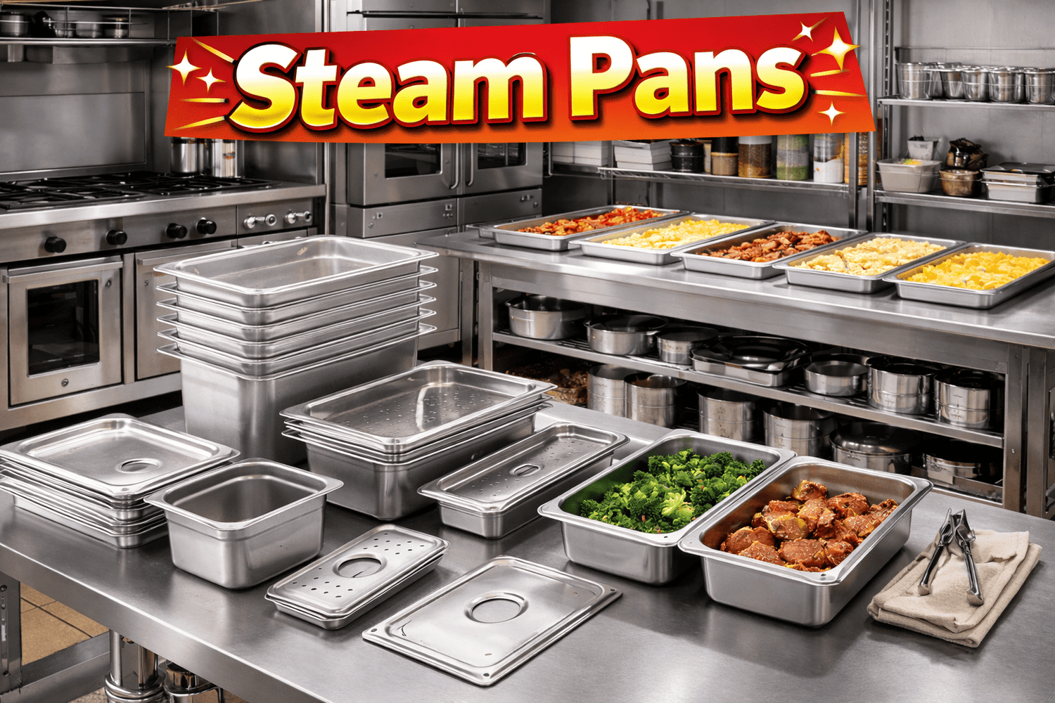 Steam Pan Sizes, Gauges, and Uses Explained - Nishi Enterprise Inc