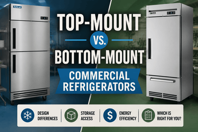 Top-Mount vs. Bottom-Mount Commercial Refrigerators - Nishi Enterprise Inc