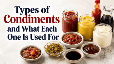 Types of Condiments and What Each One Is Used For - Nishi Enterprise Inc