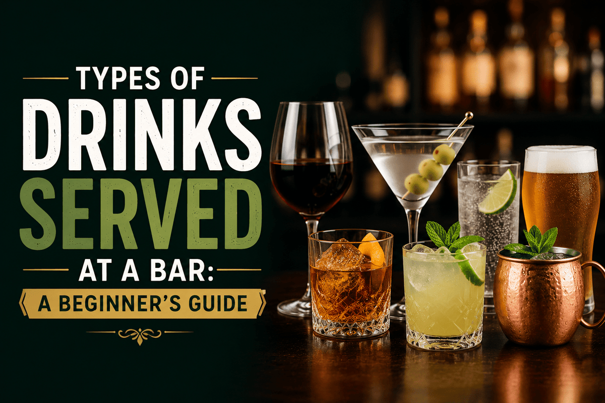 Types of Drinks Served at a Bar: A Beginner's Guide - Nishi Enterprise Inc