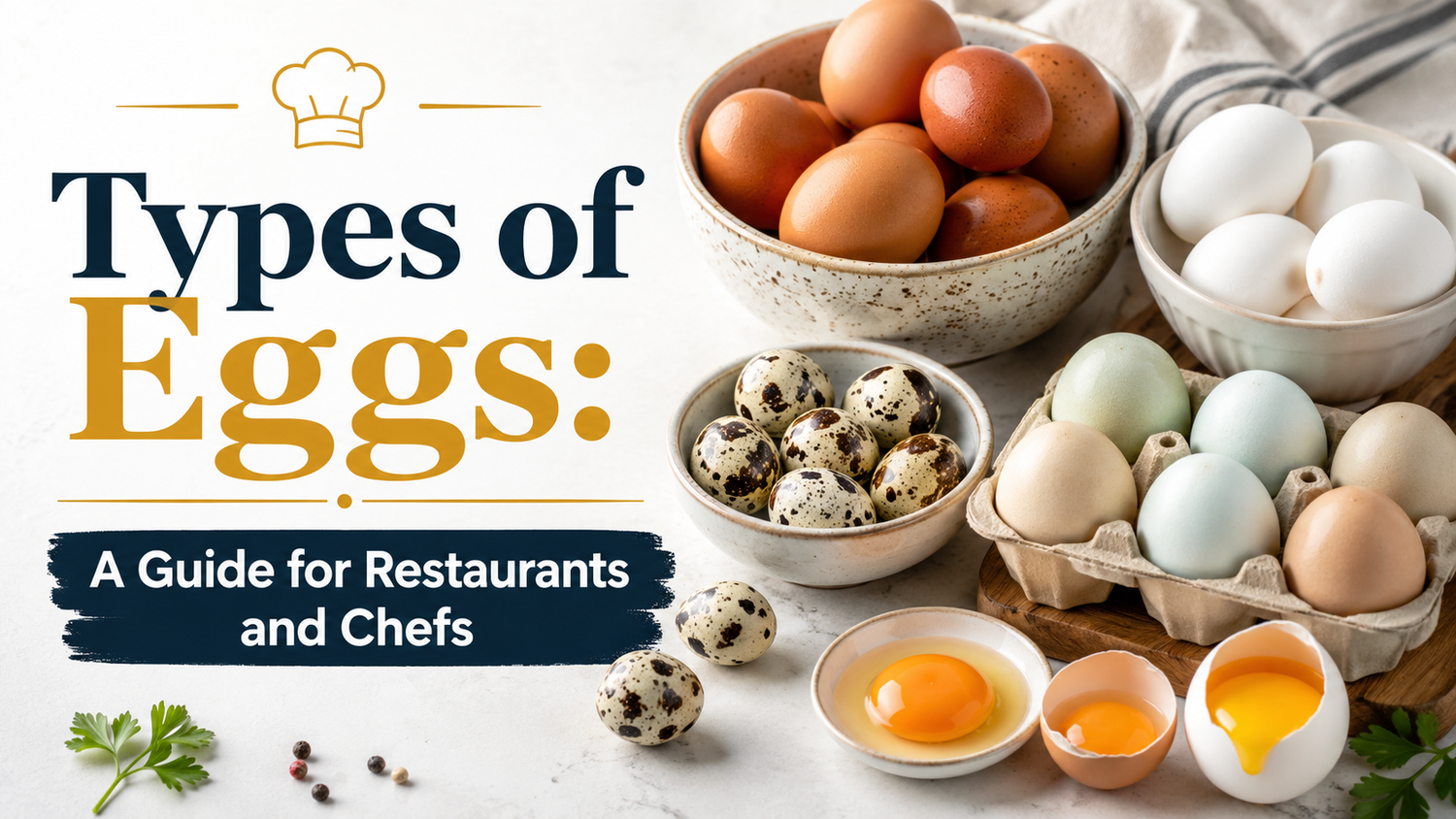 Types of Eggs: A Guide for Restaurants and Chefs