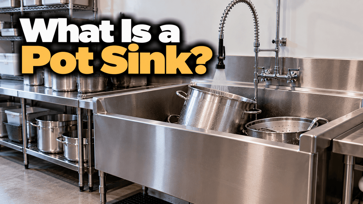 What Is a Pot Sink in a Restaurant? - Nishi Enterprise Inc