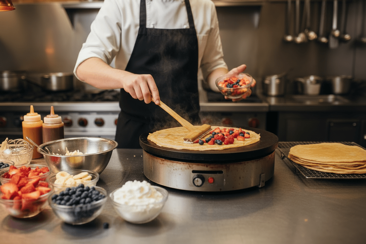 Why a Commercial Crepe Griddle Belongs in Your Restaurant - Nishi Enterprise Inc
