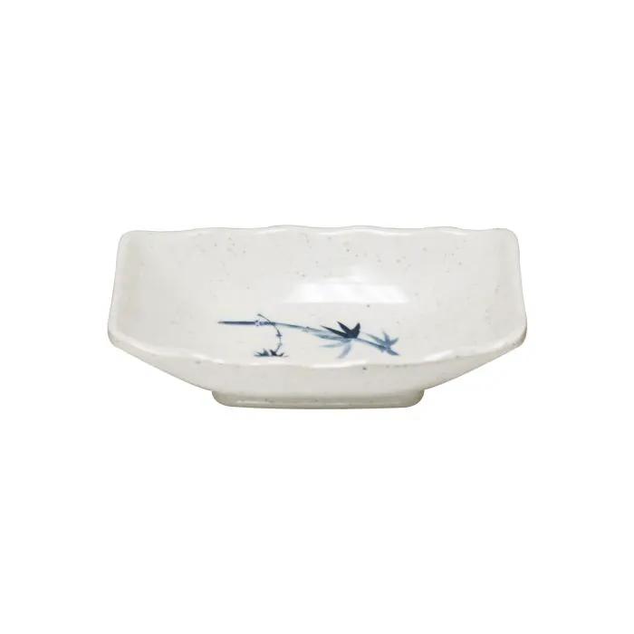 Thunder Group 0001BB, 2 OZ, 3 1/2" X 2 3/8" SAUCE DISH, BLUE BAMBOO, Melamine, NSF, Case Pack of 24