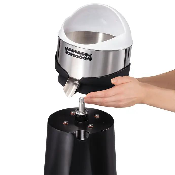 Hamilton Beach HCJ967 Electric Citrus Juicer w/ (3) Reamers - Metal Housing, 120v by Hamilton Beach (hamilton-beach-hcj967-electric-citrus-juicer-w-3-reamers-metal-housing-120v)