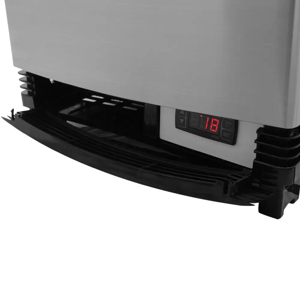 Turbo Air CRT-77-2R-N Black Countertop Pass-Thru Refrigerator with Glass Doors (115v)