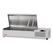 Turbo Air CTST-1200-13-N E-Line 47" Countertop Refrigerated Prep Rail - Stainless Steel