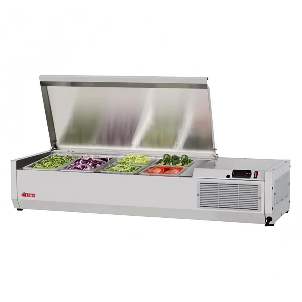 Turbo Air CTST-1200-13-N E-Line 47" Countertop Refrigerated Prep Rail - Stainless Steel