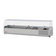 Turbo Air CTST-1200G-N 48" Commercial Countertop Refrigerated Prep Rail with Sneeze Guard