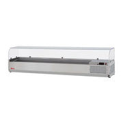 Turbo Air CTST-1800G-N 72" E-Line Stainless Steel Refrigerated Prep Table with Sneeze Guard