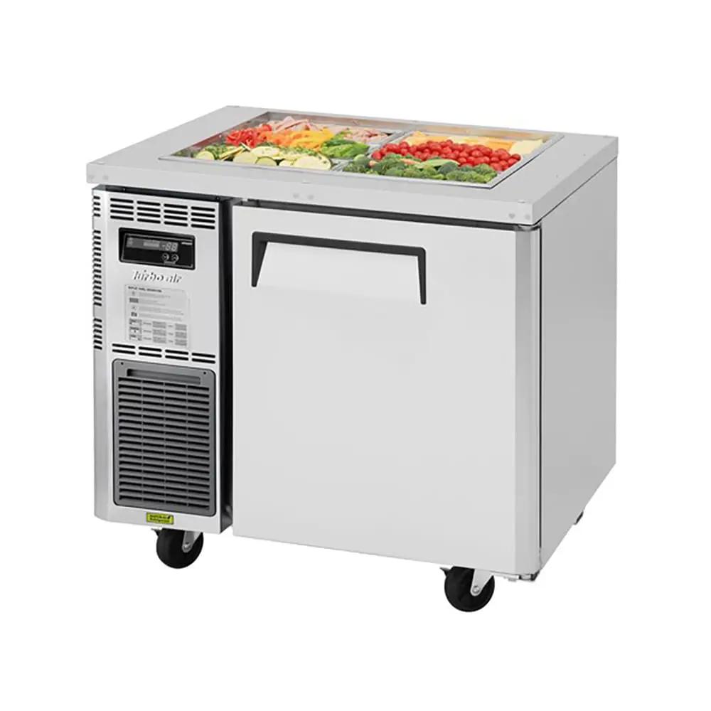 Turbo Air JBT-36-N Refrigerated Cold Food Bar - 6 Pan Capacity, Floor Model, Stainless Steel