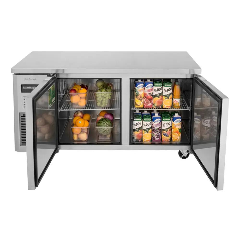 Turbo Air JUF-60-N 59" Undercounter Freezer - 2 Sections, 2 Doors, 115V