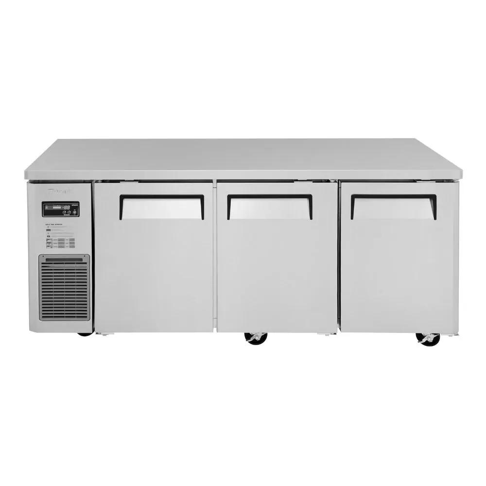 Turbo Air JUR-72S-N6 Undercounter Refrigerator: 70.88" 3-Section, Stainless Steel, 115V