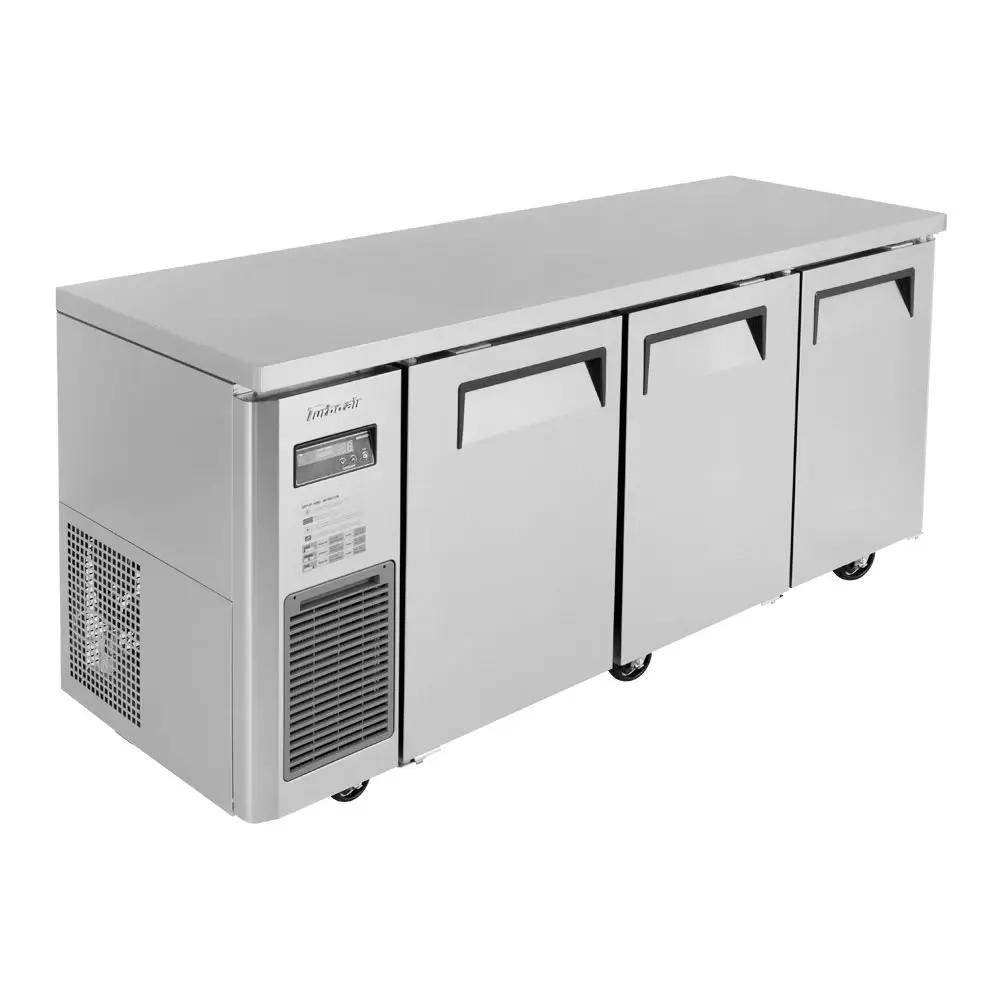 Turbo Air JUR-72S-N6 Undercounter Refrigerator: 70.88" 3-Section, Stainless Steel, 115V