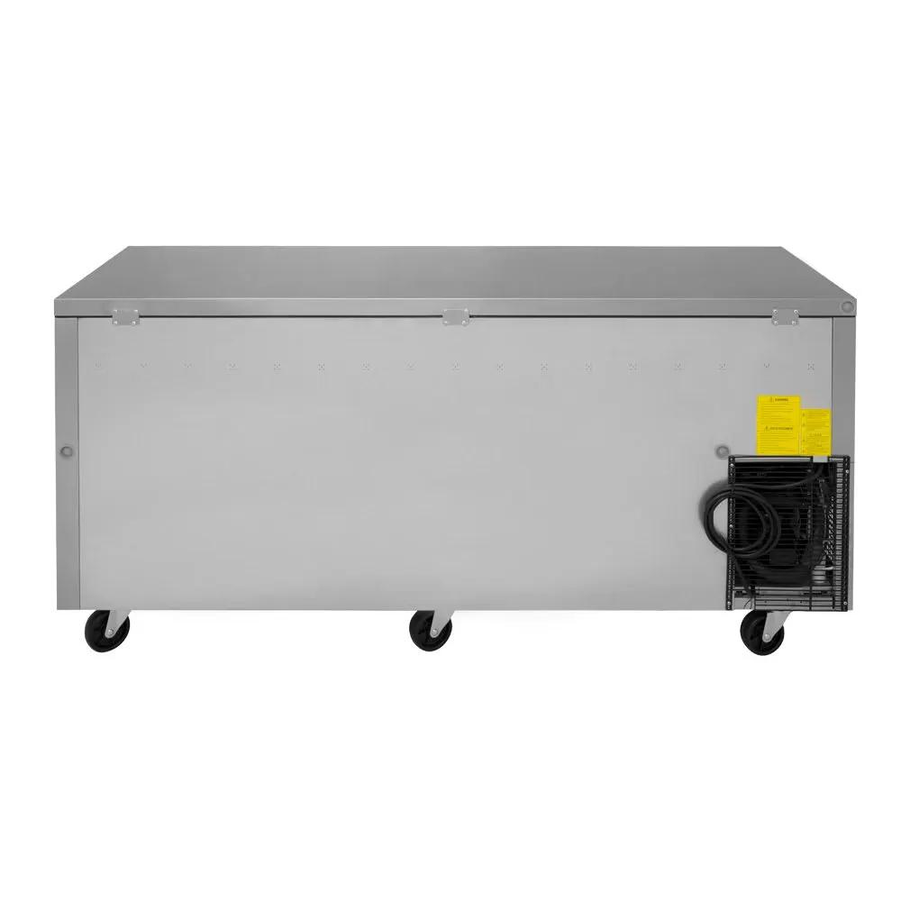 Turbo Air JUR-72S-N6 Undercounter Refrigerator: 70.88" 3-Section, Stainless Steel, 115V