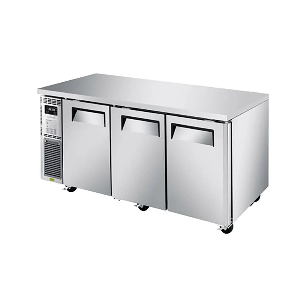 Turbo Air JURF-72-N 70" Undercounter Refrigerator/Freezer Combo - 3 Sections, 115V