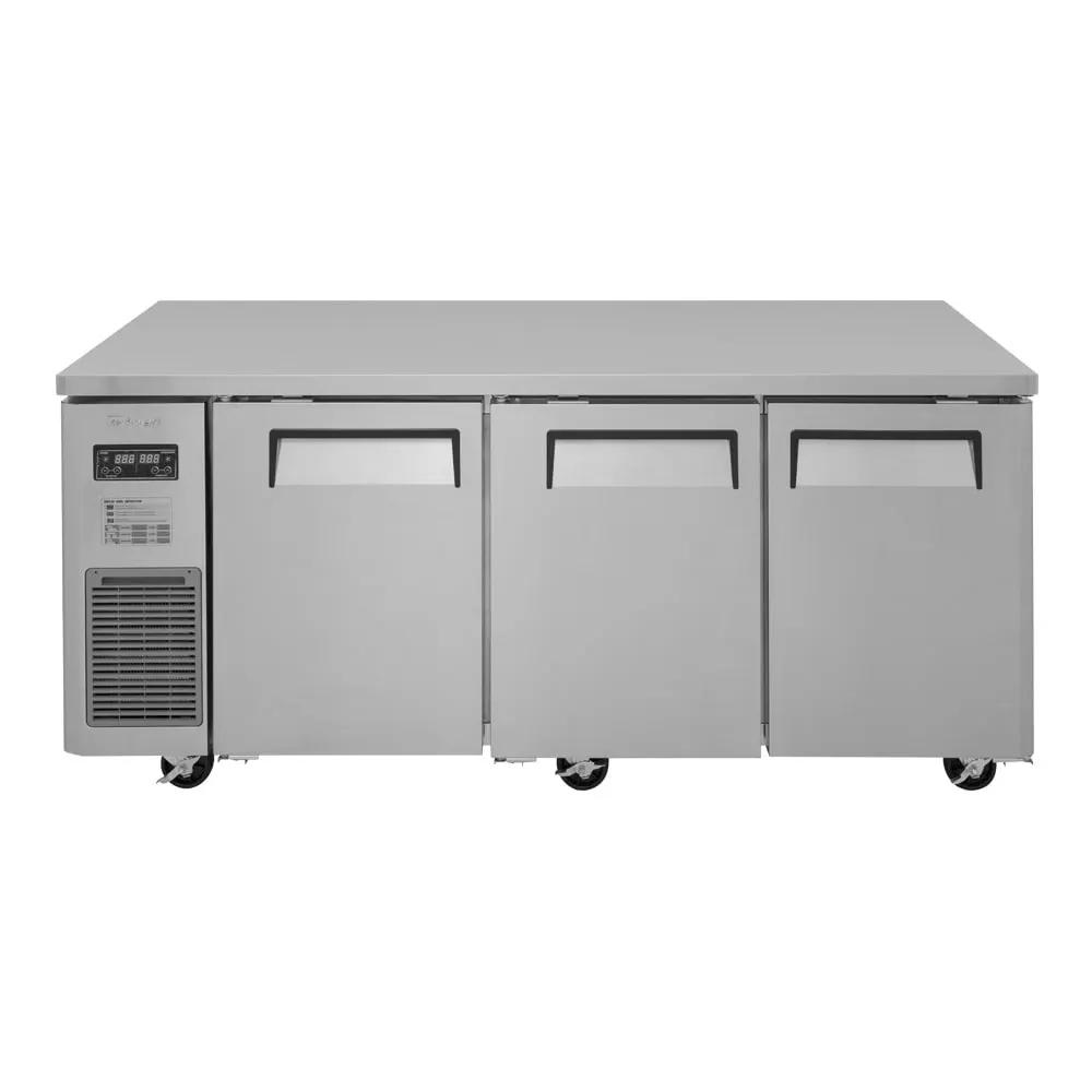 Turbo Air JURF-72-N 70" Undercounter Refrigerator/Freezer Combo - 3 Sections, 115V